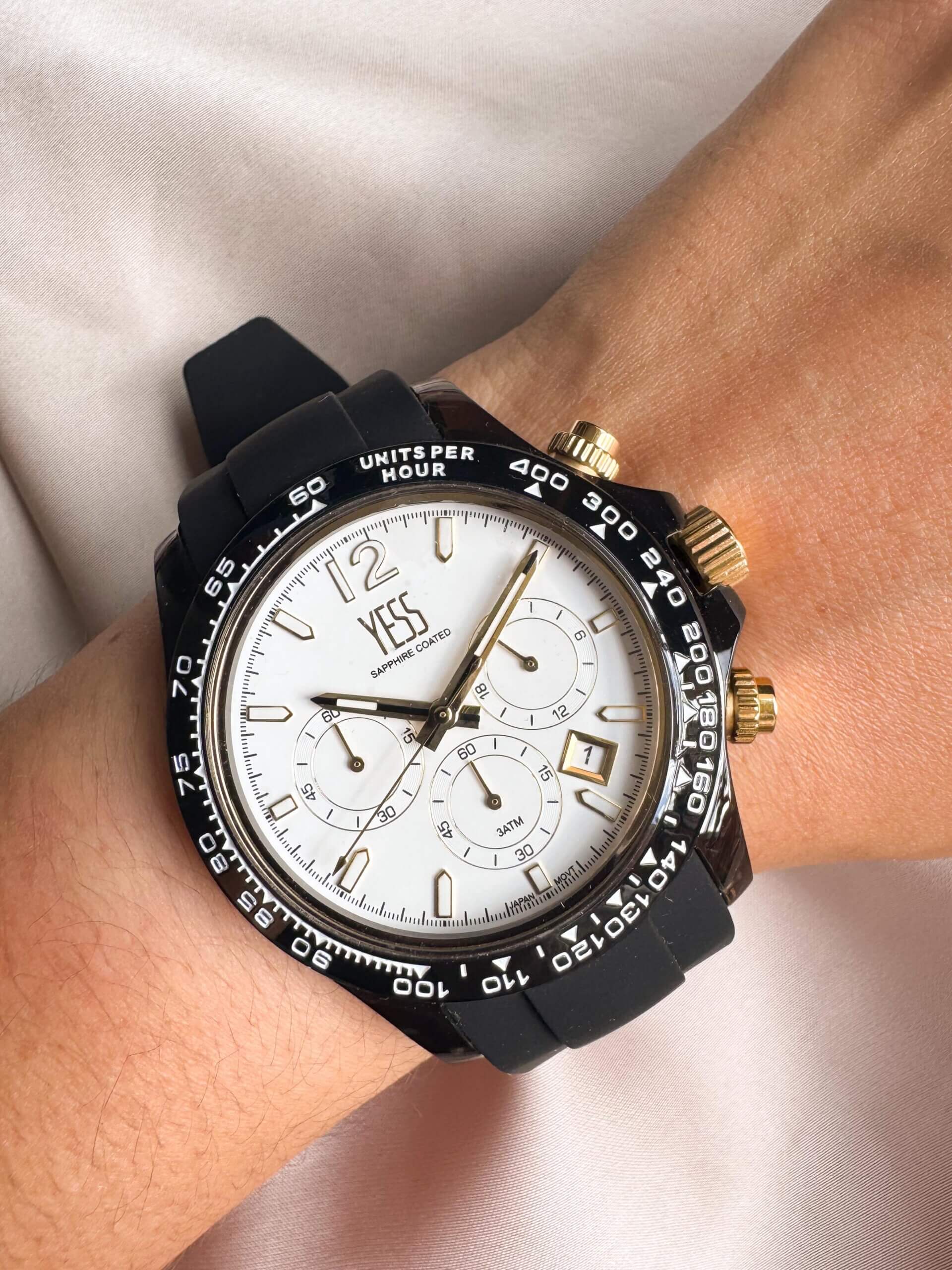 RELOJ YESS NEGRO UNISEX SMT-241007-04 - Imagen 1