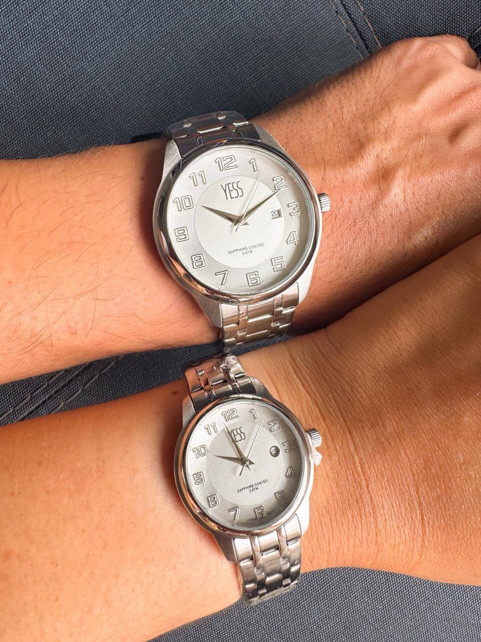 PAREJA DE YESS 002 PLATEADO - Imagen 1