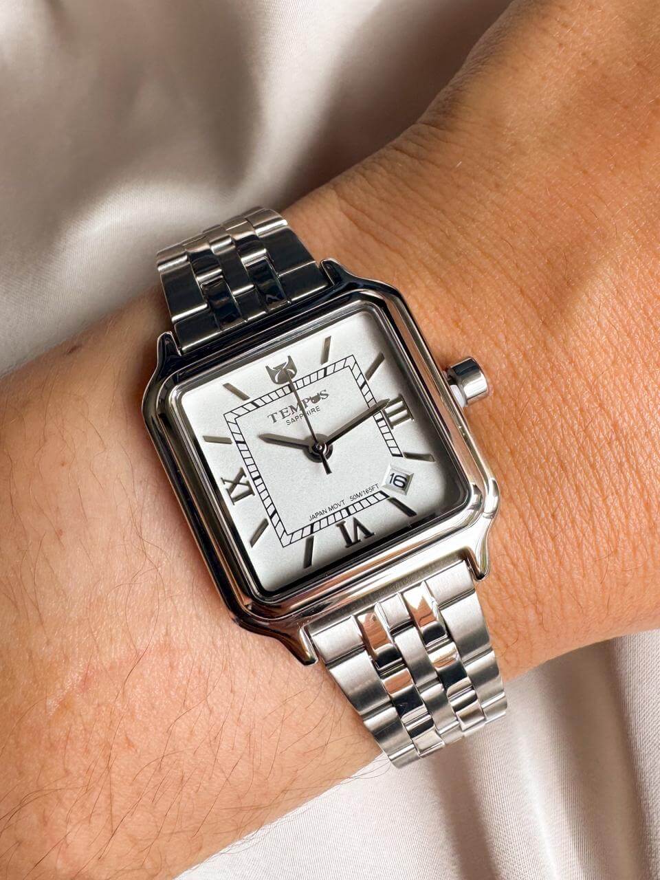 RELOJ TEMPUS PLATEADO T25005-1 - Imagen 1