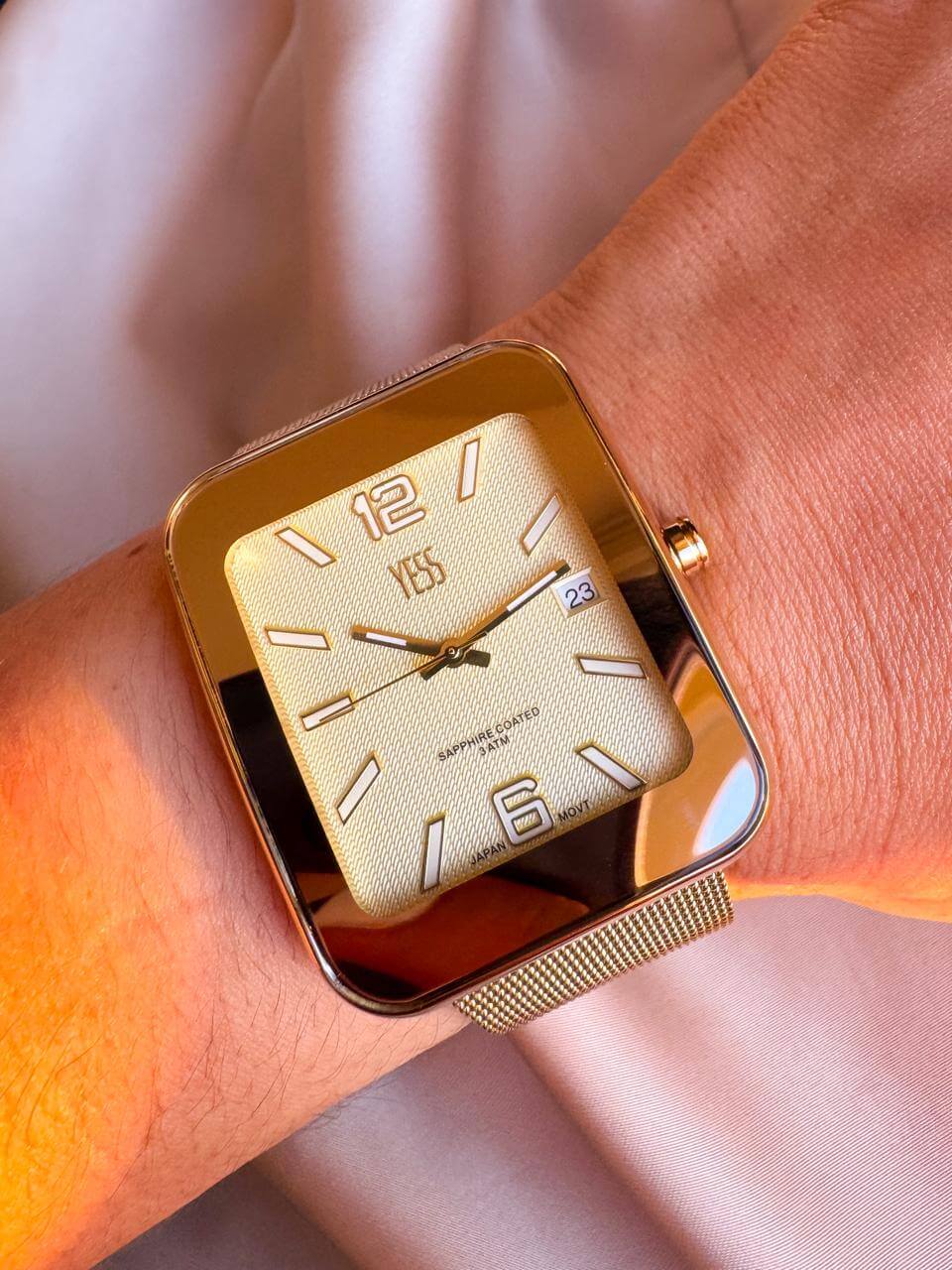 RELOJ YESS Y25002-05 MALLA DORADO - Imagen 1