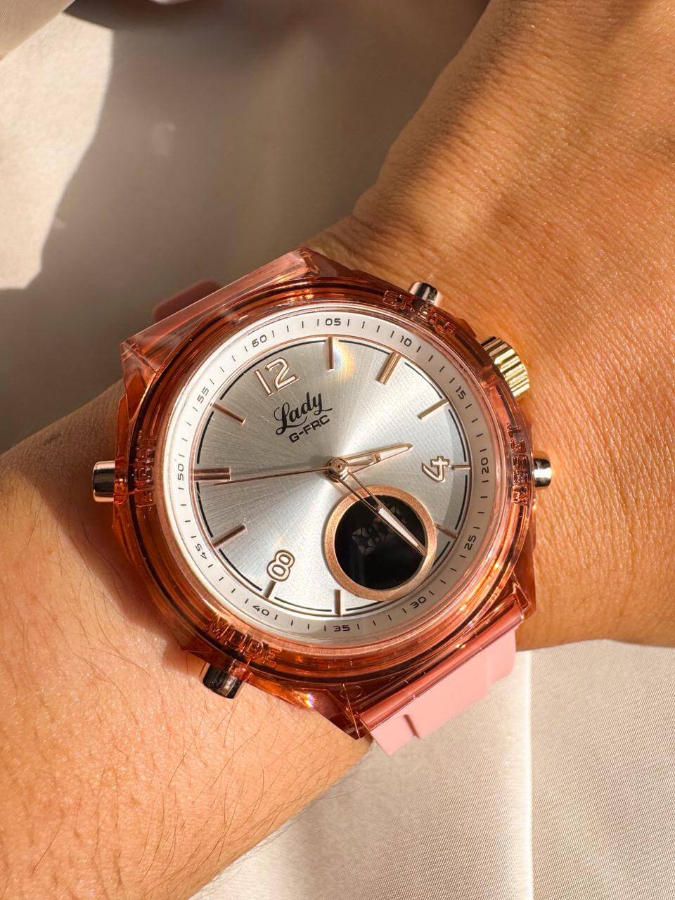 Reloj G force pequeño rosado - Imagen 1