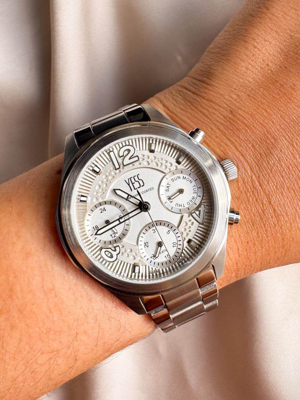 Y24109-05 YESS PLATEADO RELOJ YESS Y24109-05 PLATEADO - Imagen 1