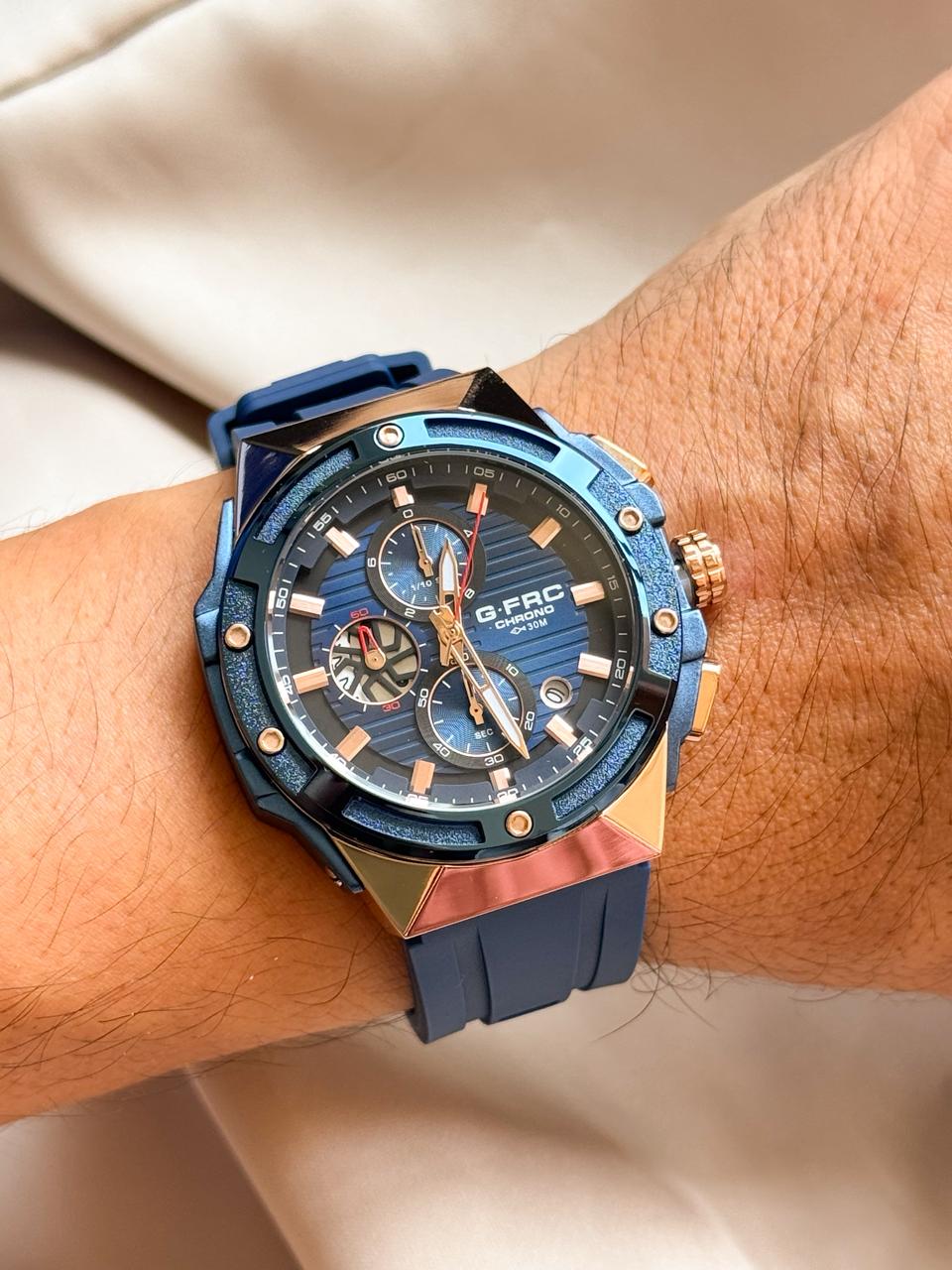 Reloj G force crono azul multifuncional - Imagen 1