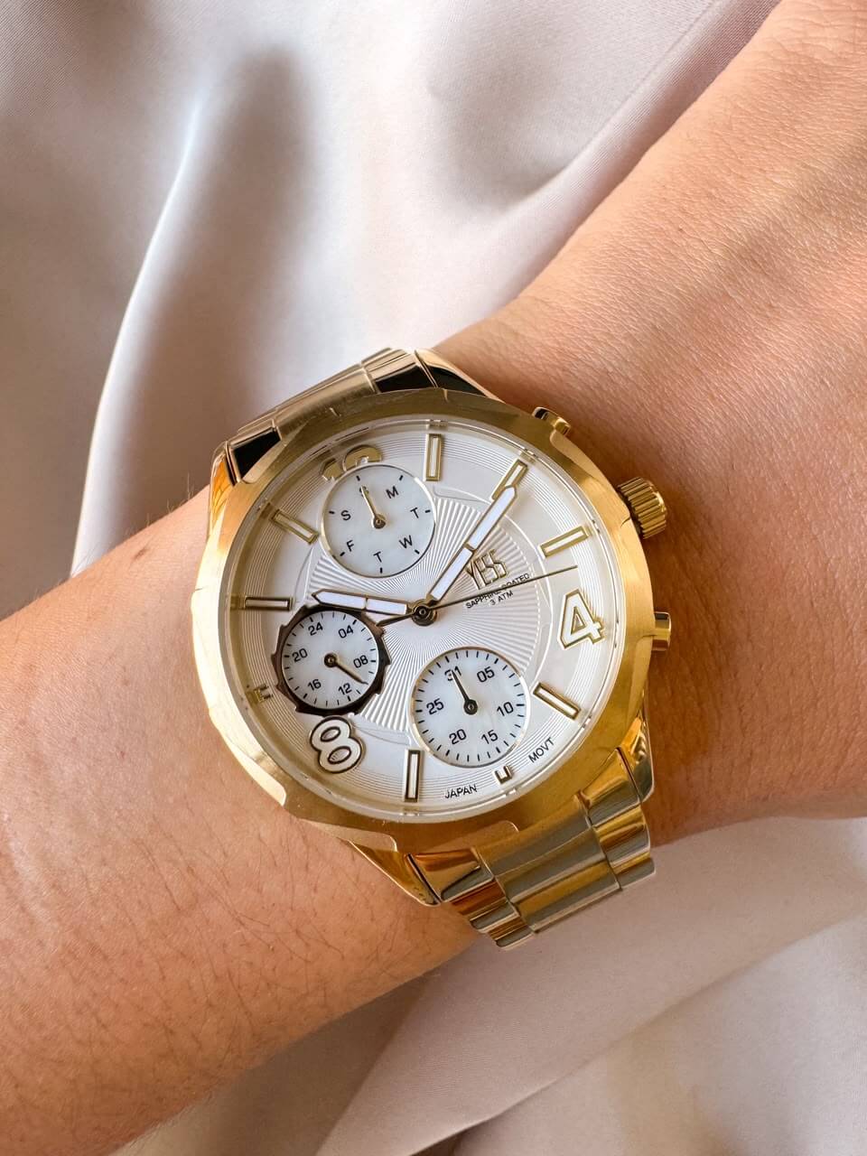 RELOJ YESS SMT-251128-05 DORADO - Imagen 1